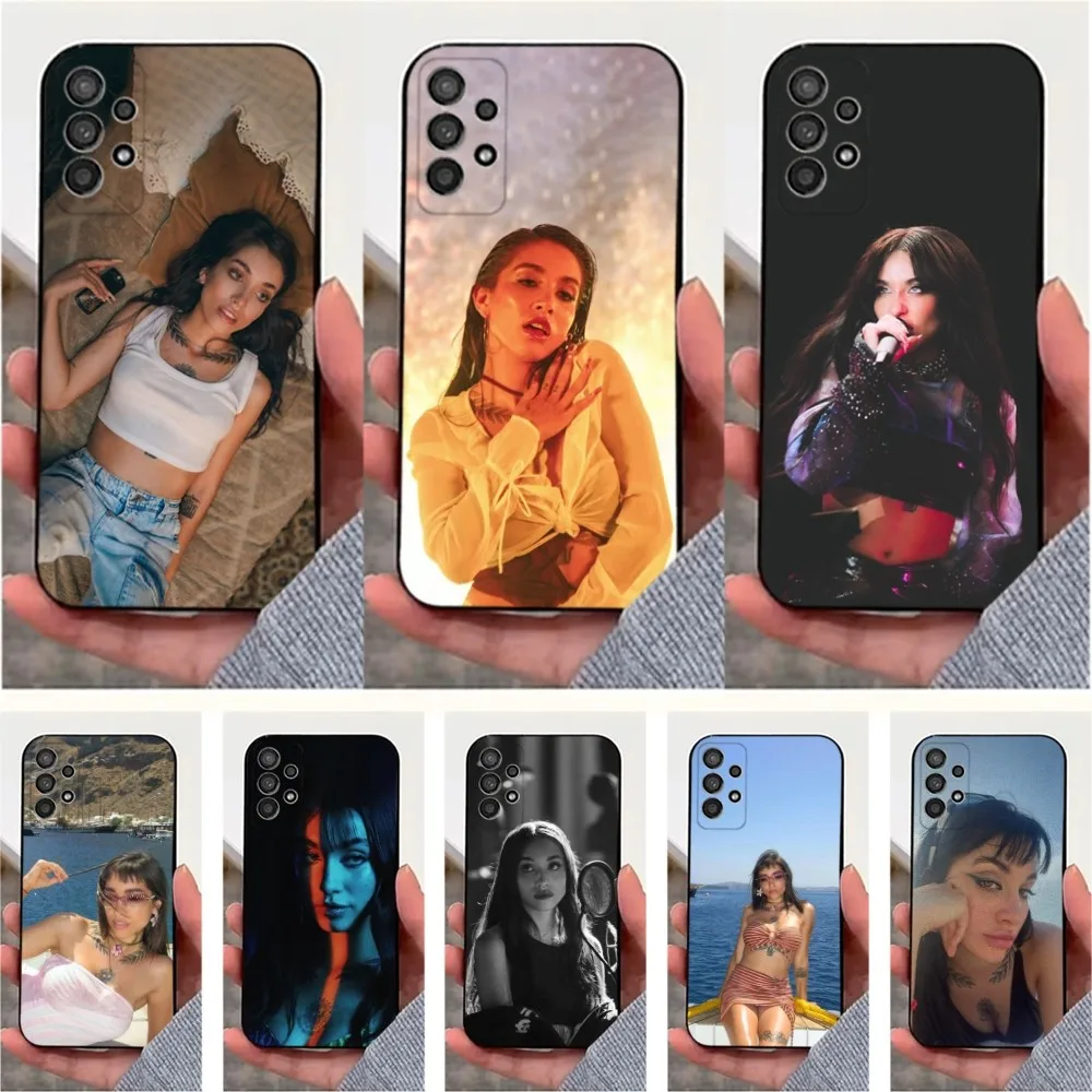 Singer M-Maria B-Becerras Phone Case For Samsung S25 S24 S23 S22 S20 S21 S10 Ultra Plus Lite FE Soft Silicone Black Cover
