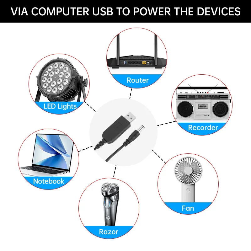 5 5*2 1 мм USB Power Boost Line В в DC 12 Converter Линейный преобразователь с головкой 8DC