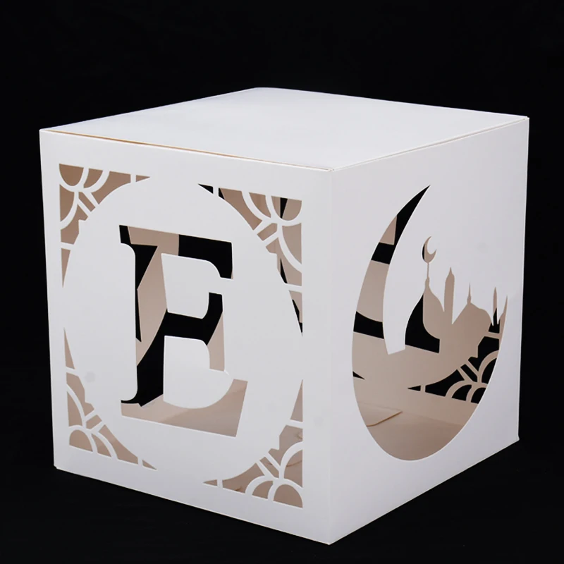 Украшение для коробки Eid Mubarak светодиодная гирлянда Рамадан Декор баннер звезды