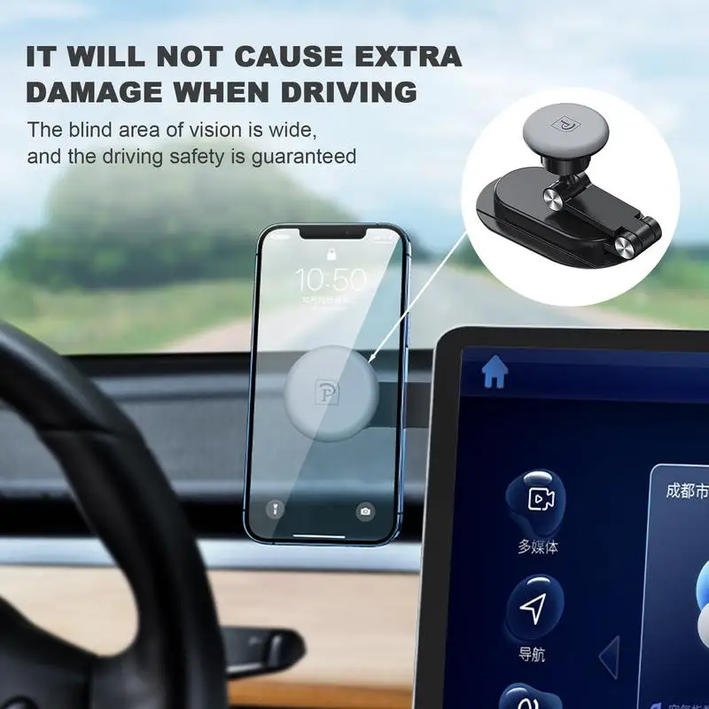 

Магнитный складной держатель для ноутбука, телефона, Телескопическая Подставка для экрана ноутбука, совместимая с телефонами, боковой удлинитель, магнитное автомобильное крепление для телефона