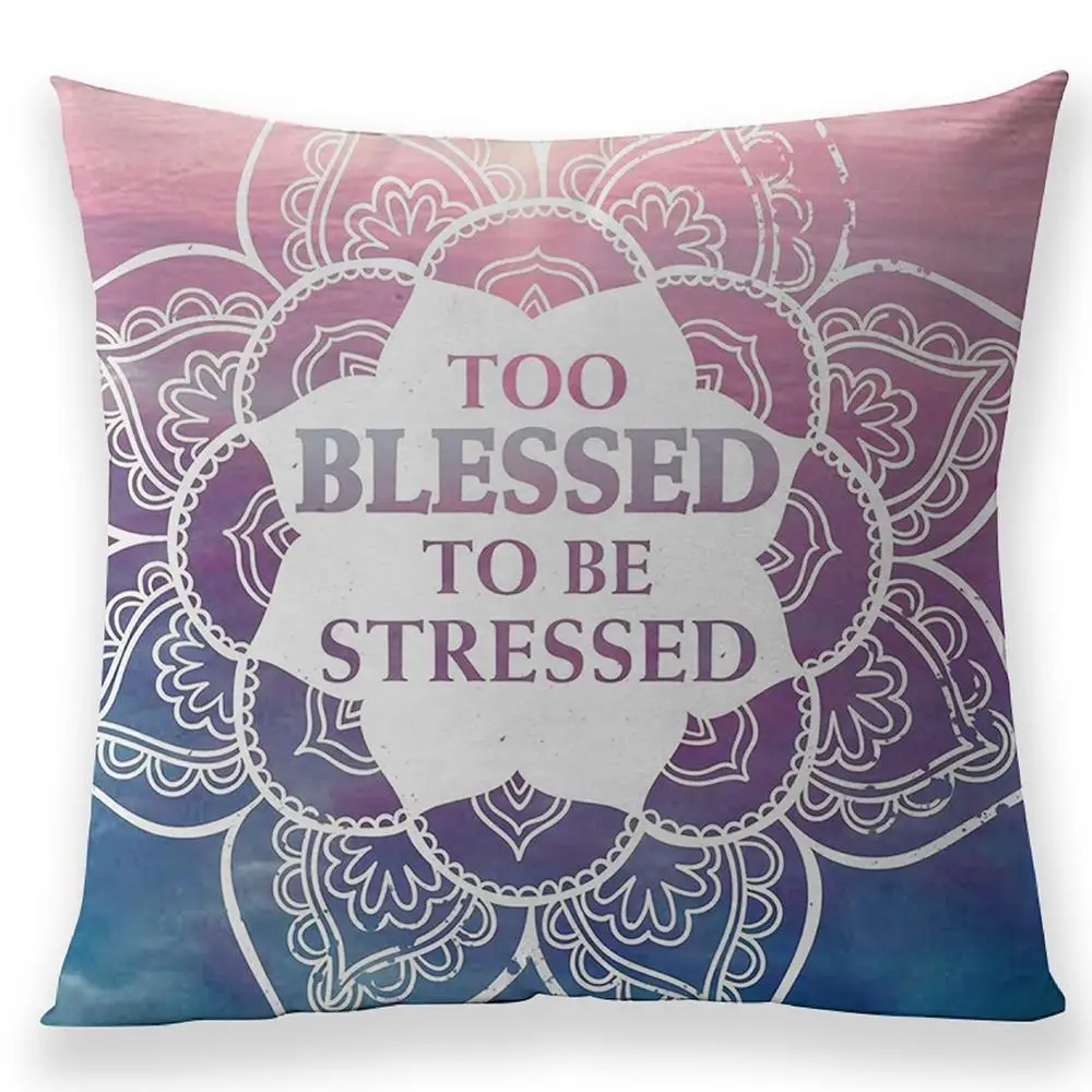 Чехол для подушки в богемном стиле размеры 45*45 см |