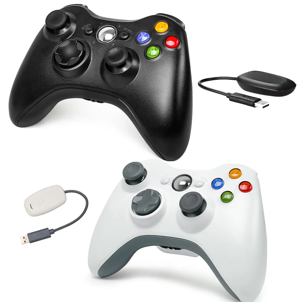 

Беспроводной геймпад для Xbox 360, проводной/беспроводной джойстик 2,4G с двойной вибрацией для Xbox 360, ПК, Windows 7, 8, 10, джойстик
