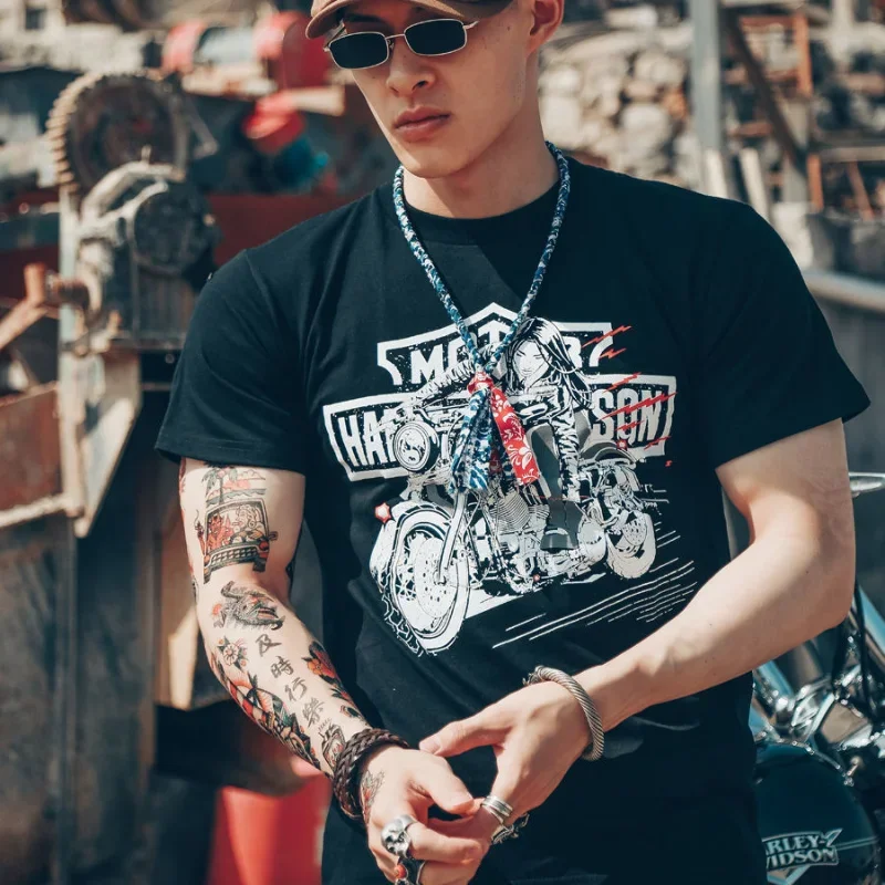 Одежда Goth Top Trashy Y2k мужские футболки мотоциклетная уличная одежда гранж футболка