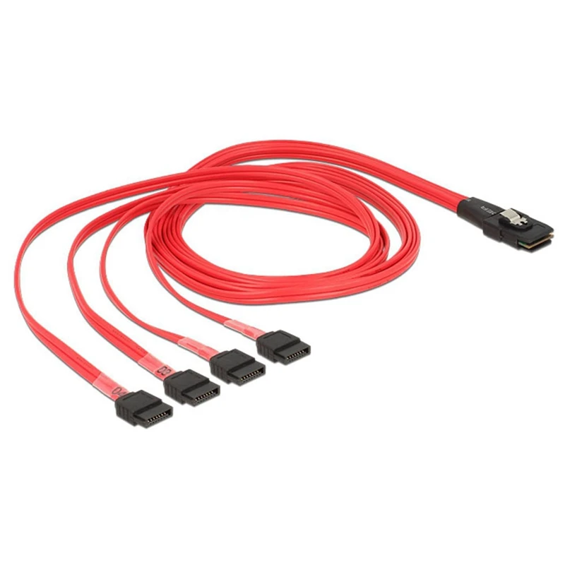 Кабель Mini SAS — 4 SATA с разъемом папа SFF-8087 гнезда Многоконтактный кабель