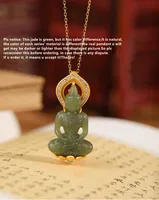 Holy Meditate Buddha Pendants Necklaces NO Chains Luxury Big Size Gemstones Jade Buddhistic Jewelry 925 Silver Buddhas