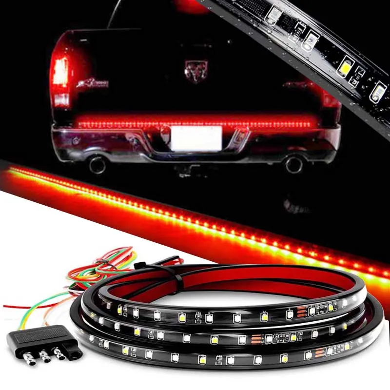 

49inch/60inch Pickup Truck Tail Light Strip LED Truck Rear Flashlight Brake Turn Signal Warning Park Tailgate With Running Light