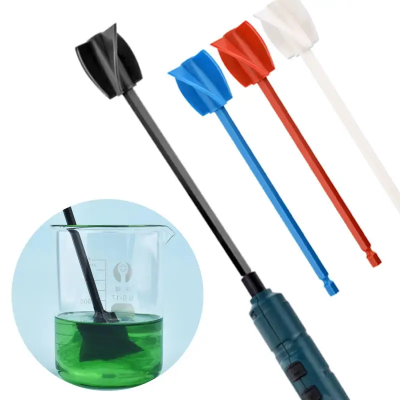 DIY Jewelry Making Tools Plastic Stirring Rod Replace Paddle Resin Mixer Drill Attachment Epoxy Resin Glue Pigment Mixing Sticks
