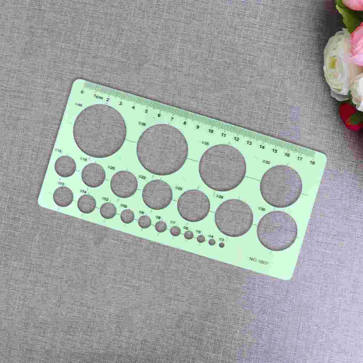 

3 Pcs Measuring Ruler Architecture Drawing Rulers Kit Circle Template Stencil Mold