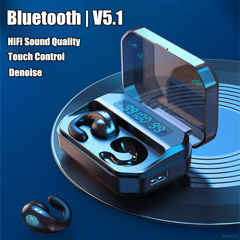 

Новинка 2023, наушники IATKO с костной проводимостью, Bluetooth, серьги-вкладыши, беспроводные наушники, Спортивная гарнитура, ушной крючок с микрофоном