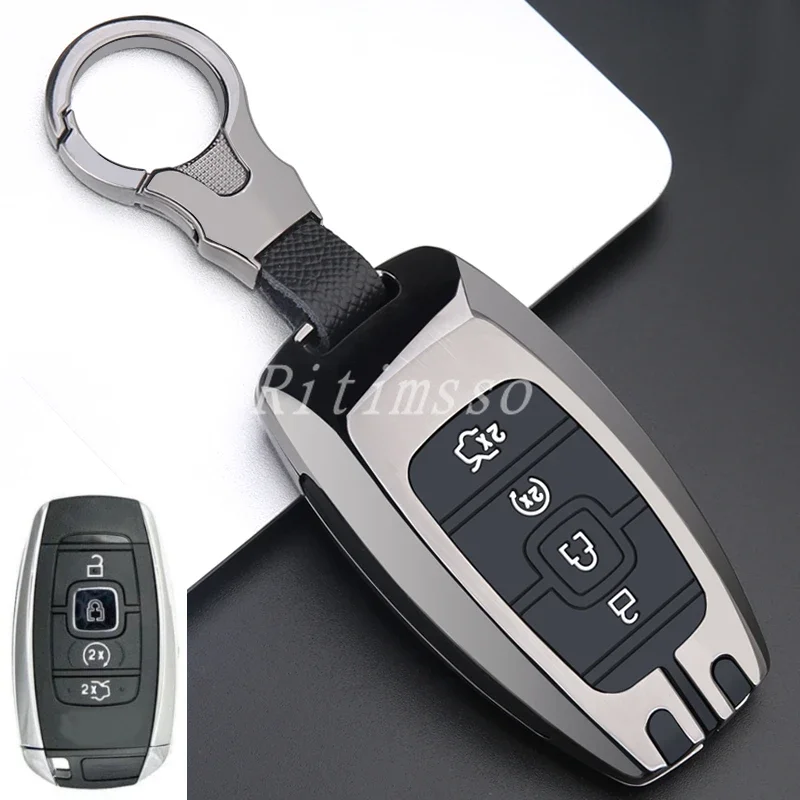 Чехол для автомобильного ключа из цинкового сплава Lincoln MKC MKZ MKX Navigator Continental Key Fob