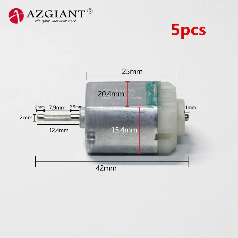 

AZGIANT 5pcs/lot for mabuchi FC140RA 140 motor DC carbon brush car rearview mirror motor for Honda Toyota Mazda etc