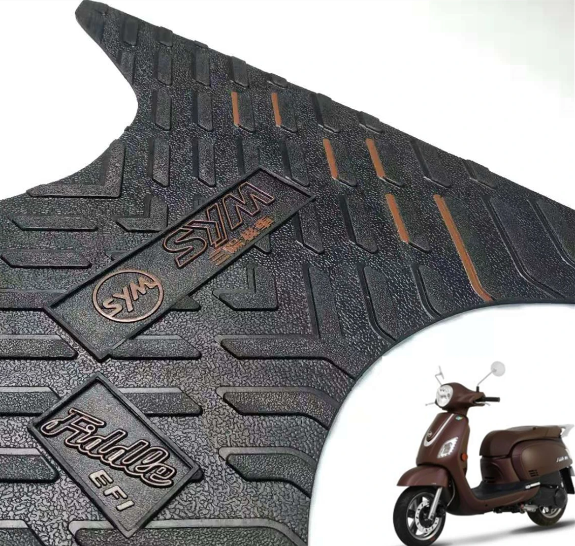 

For SYM Fiddle3 Scooter Motorcycle Mats pedal ，Rubber Foot Skid Pad Floor Mat Carpet
