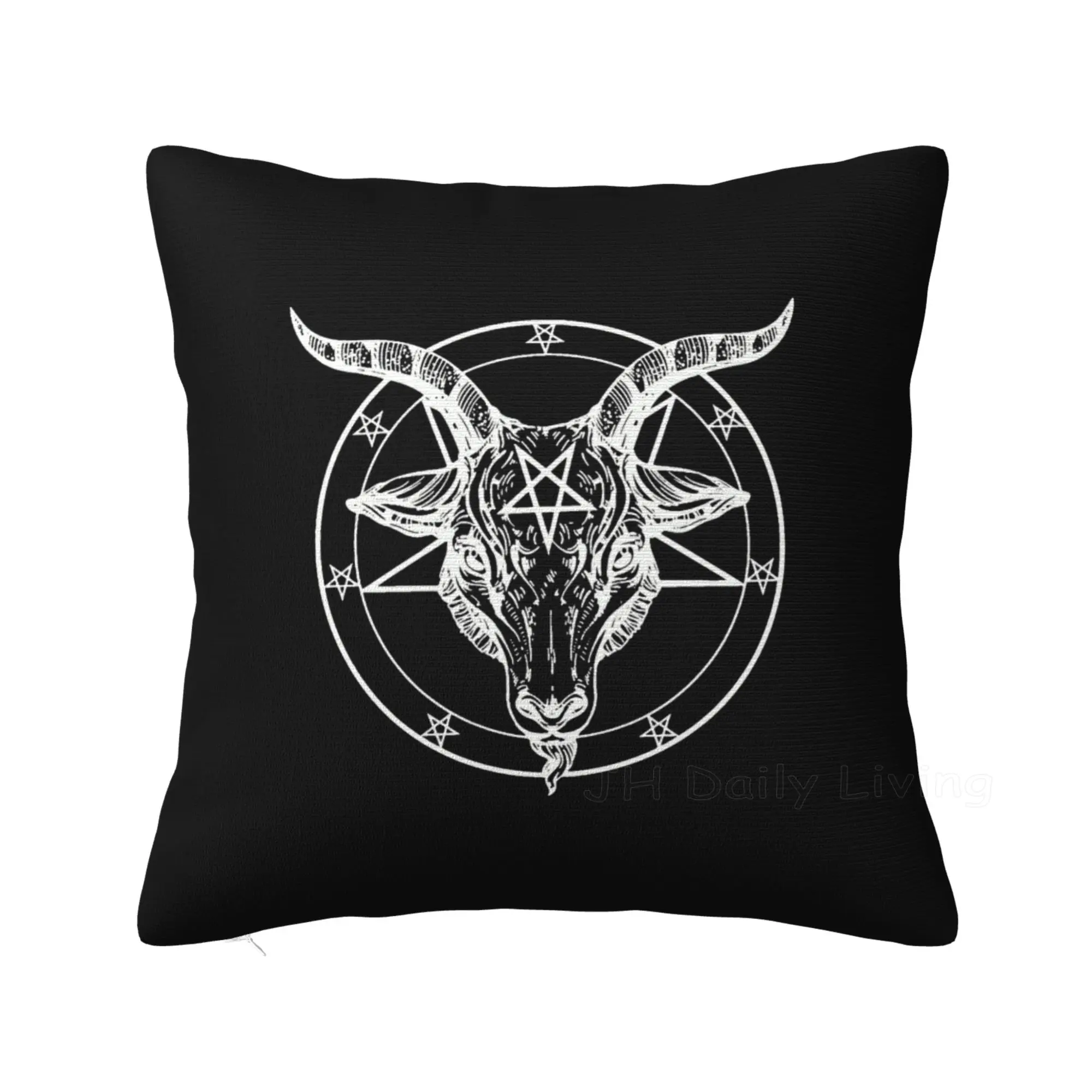 

Pentagram with Demon Baphomet Satanic Goat Goth Cushion Cover Home Office Car Decor Pillow Case 45x45cm Pillowcase Pillow Cover