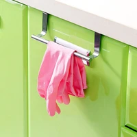 stainless steel towel bar holder kitchen cabinet cupboard door hanging rack storage hook accessories xh8z