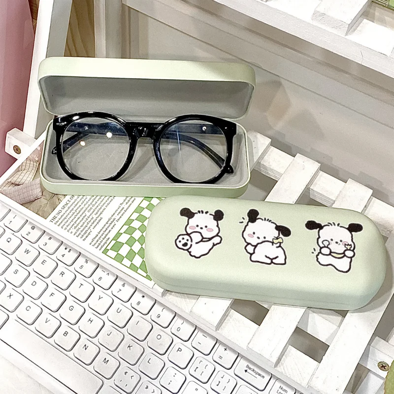 

Pochacco Sanrio Glasses Case Anime Eyewear Cover Portable Travel Sunglasses Eyewear Glasses Kawaii Girl Protective Storage Box