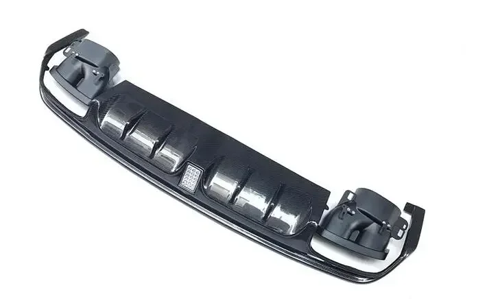 Настоящее углеродное волокно задний бампер спойлер крышка диффузора багажника и