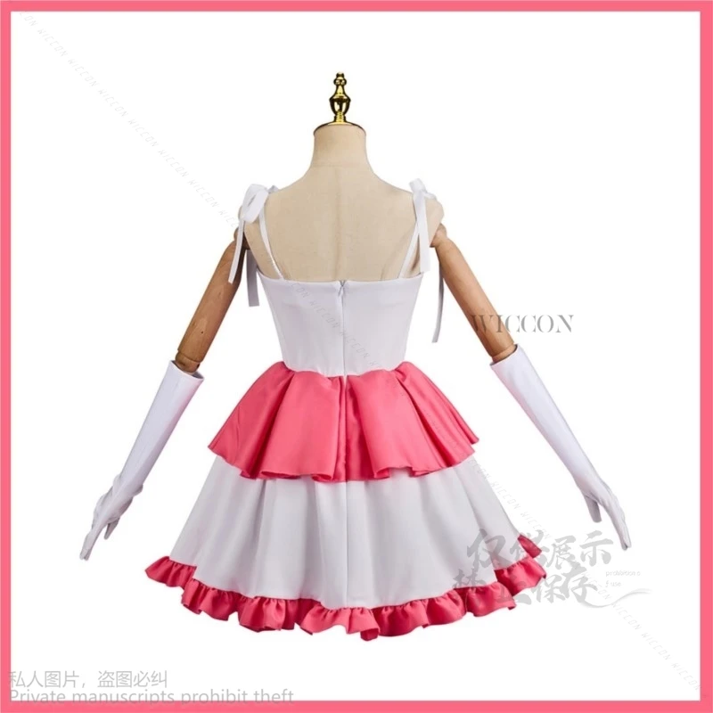 Фильмы ужасов Perfect JK Kirigoe Mima карнавальный костюм парик розовое белое платье