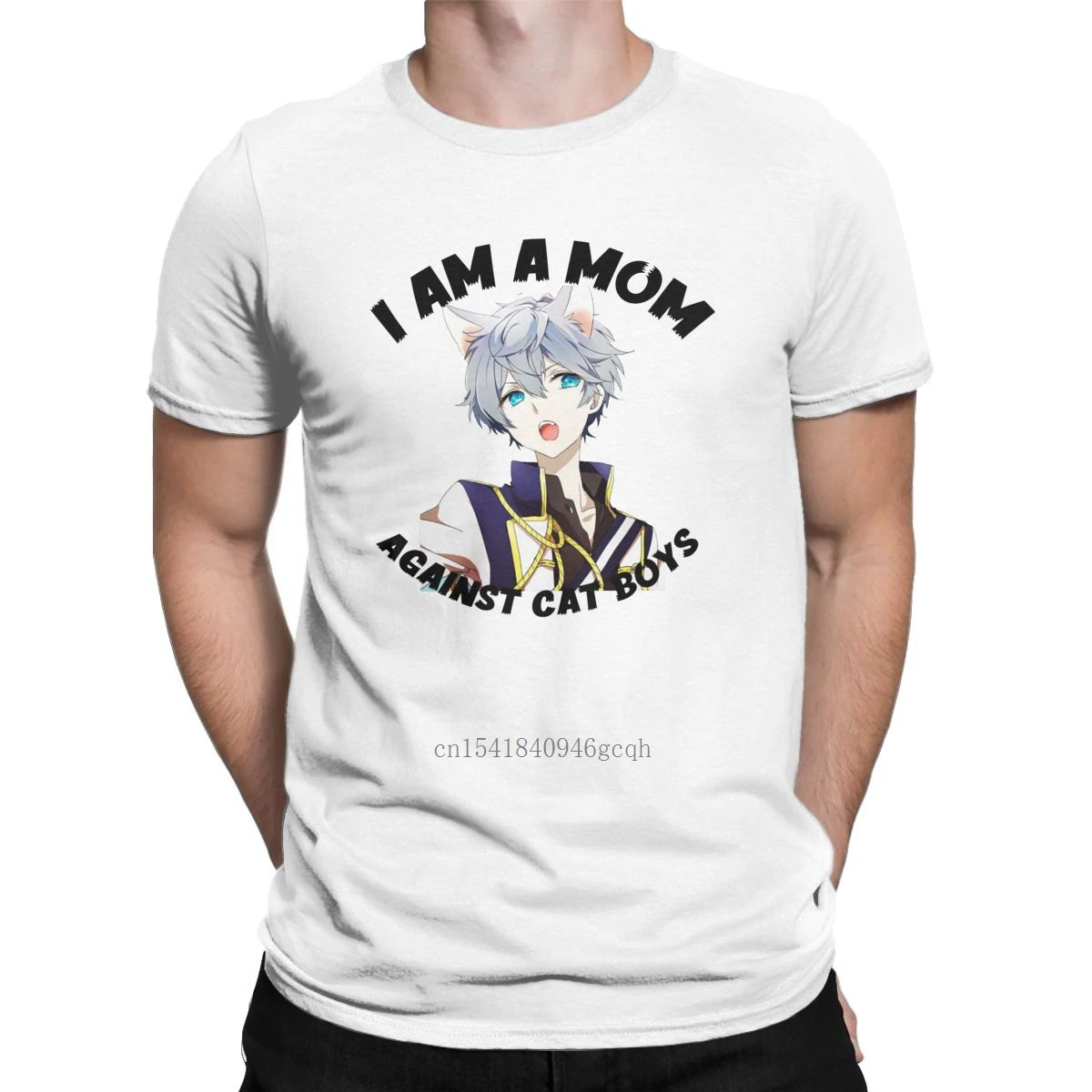 

I Am A Mom Against Cat Boys T-Shirts Men Trendy Vintage 100% Cotton Tees O Neck Short Sleeve T Shirt 4XL 5XL 6XL Tops