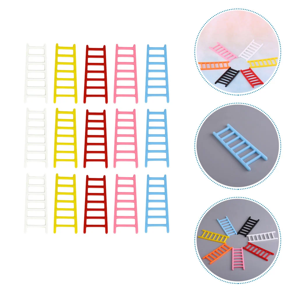 

50 шт., миниатюрные декоративные лестницы для кукольного домика