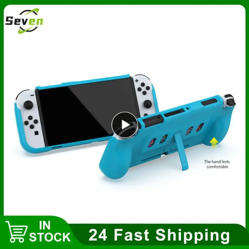 

With Stand Case Game Console Protective Skin Anti-scratch Silicone Protective Sleeve Cover Anti-sweat All-in-one Tpu Case
