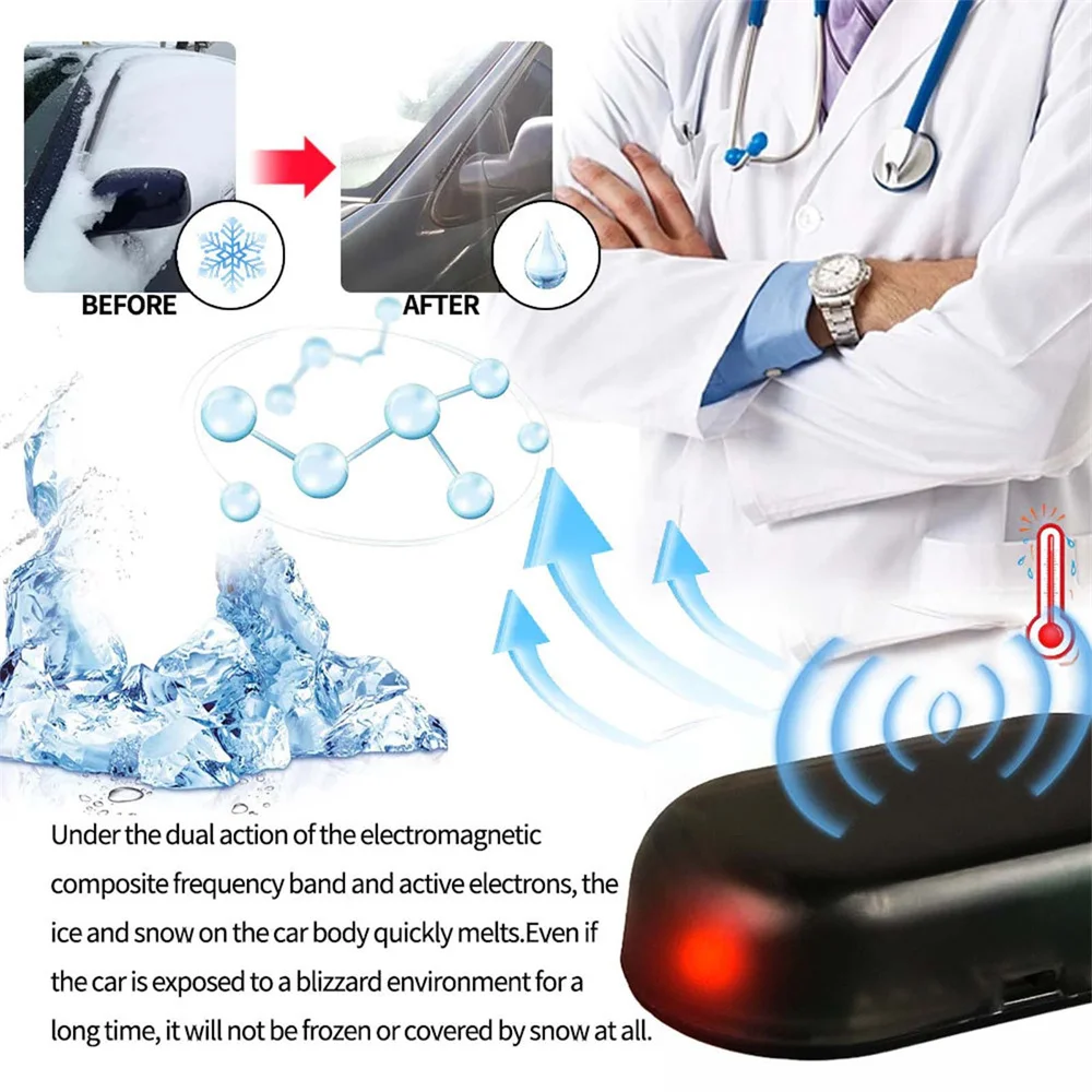 Antifreeze Car Instrument Windshield Snow Removal Window Glass Microwave Deicing Electromagnetic Interference Anti-ice