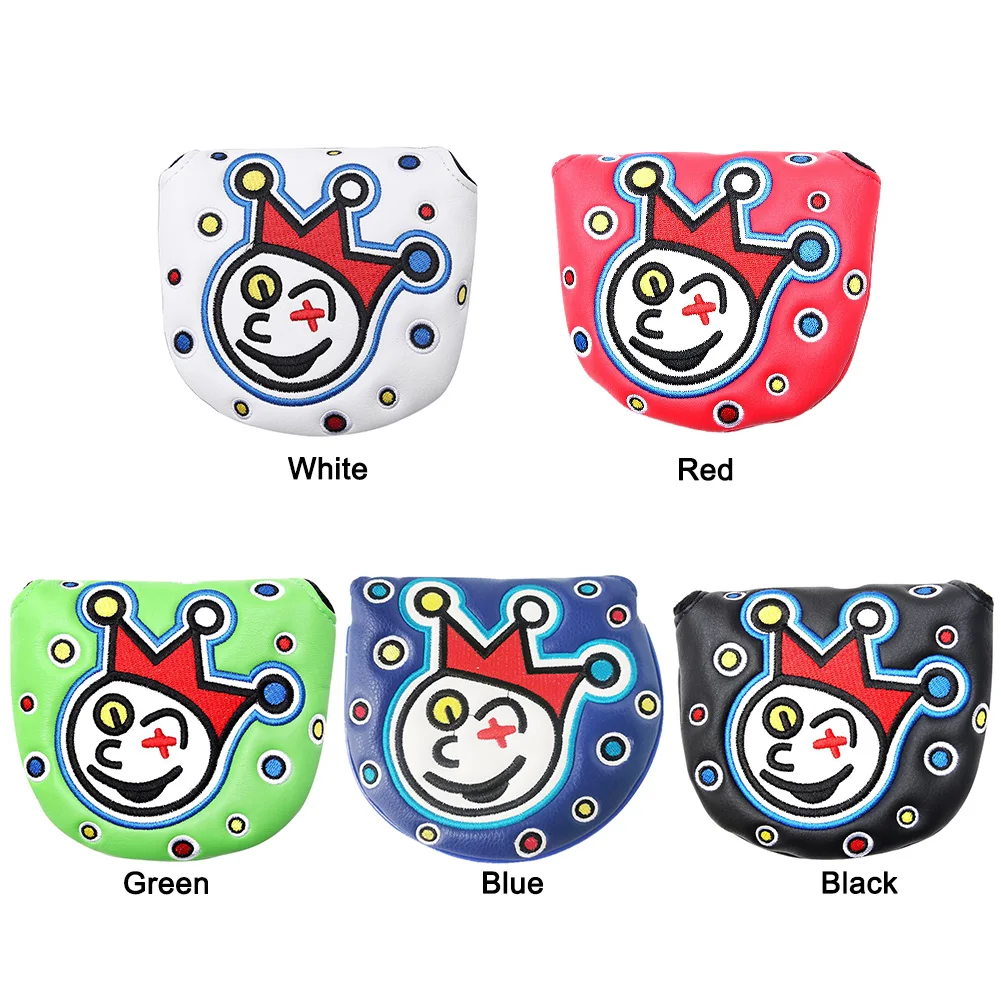 

Чехлы для волос в стиле гольф-Вудса, чехлы из искусственной кожи, Защитные чехлы для головы в стиле гольф-клуба, водонепроницаемые чехлы с узором клоуна, аксессуары для гольфа