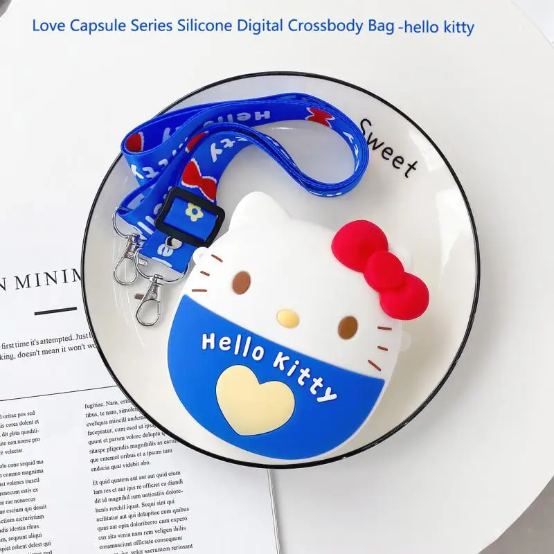 

Kawaii Sanrio аниме Hello Kitty Cinnamoroll сумка через плечо для детей на выход путешествие мультфильм Маленькая сменная сумка для хранения подарок для дев...