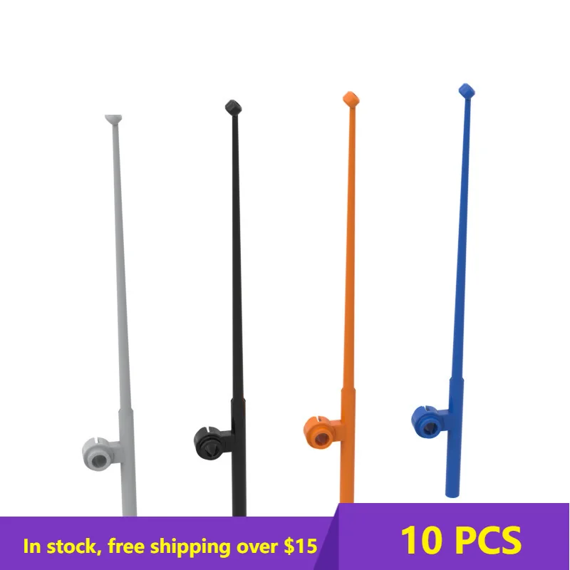 

10 шт., Детский конструктор MOC, 96858 рыболовная удочка