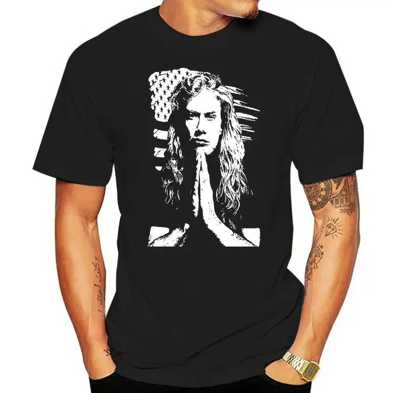 

Custom Dave Mustaine Flag US T-Shirt Men's Fitness T-shirt