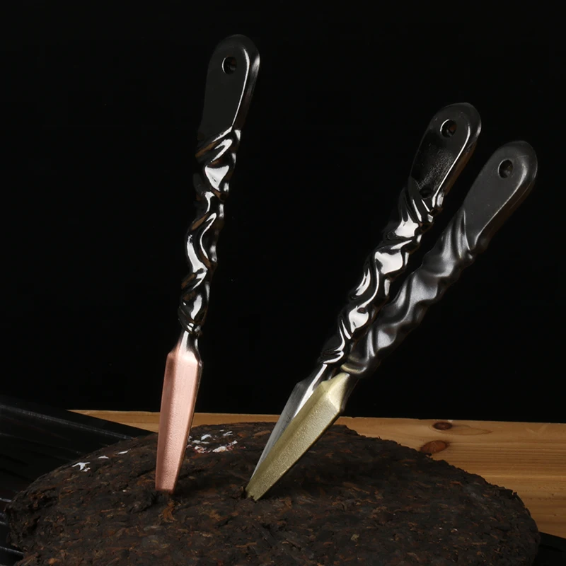 

Puer Metal Tea Knife Tea Cutter Green Tea Ceremony Handmade Chinese Tea Knife Prying Kung Fu Oolong Tea te verde chino Teaware