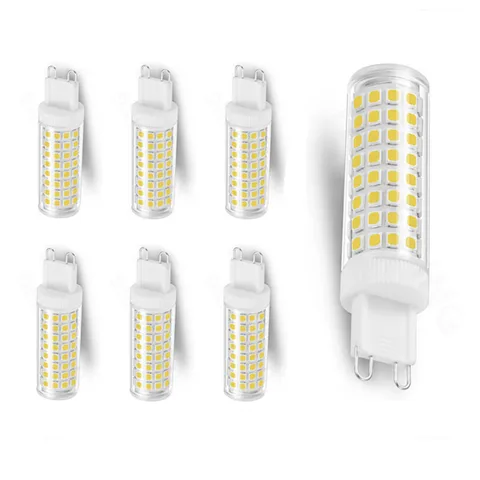 4X 6X 10X 1000 люмен 15 Вт керамические светодиодные лампы-кукуруза 110 В 220 В Luce LED G9 Base 2835SMD нейтральные белые лампы 360 лучей