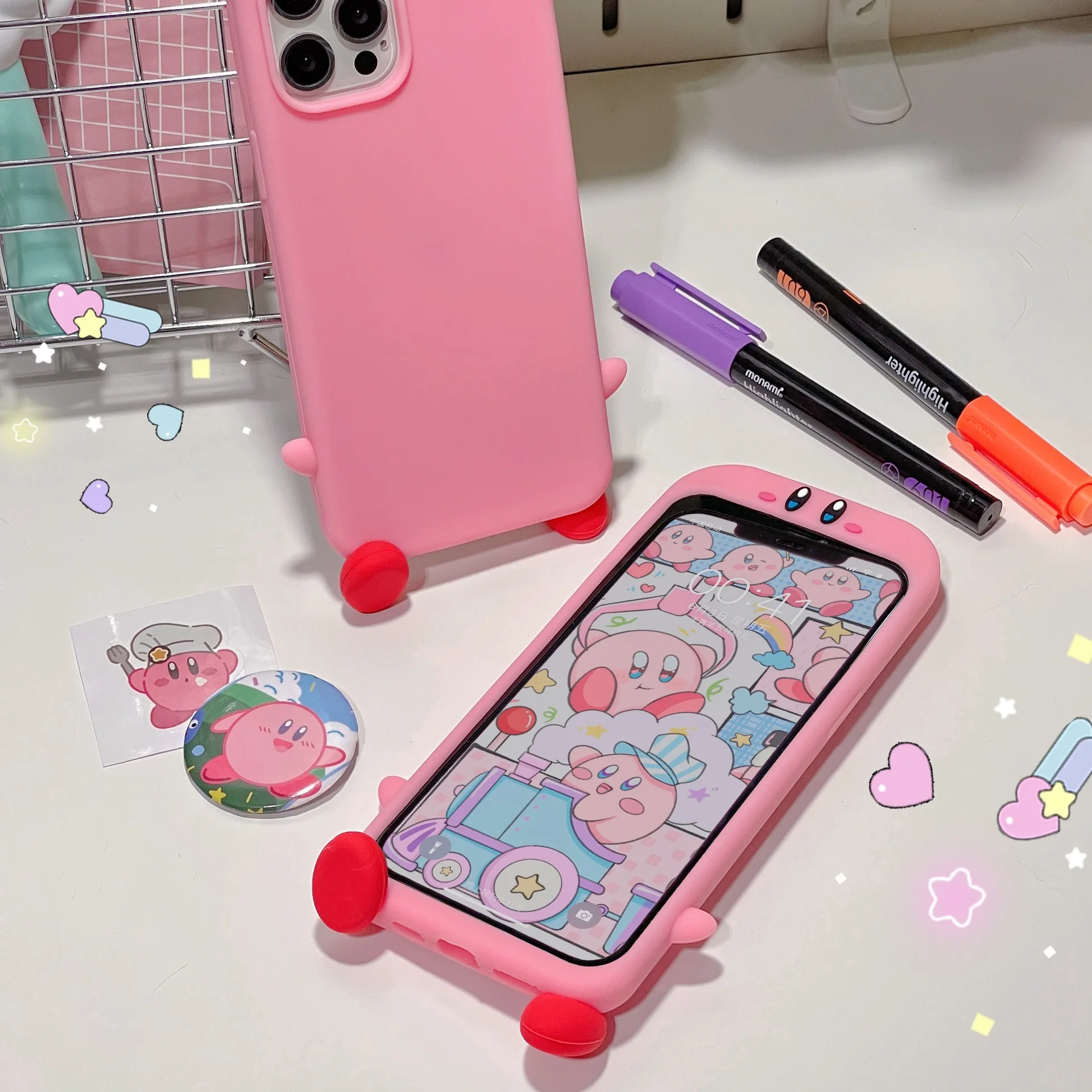 

Japan Cute 3D Pink Phone Case For iPhone 13 12 11 Pro XS Max X XR 6 7 8 Plus Cartoon Shockproof Soft Silicone Back Cover