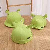 new summer baby kids dome cute ventilation cartoon funny fashion girls boys solid color outdoor sandy beach sunscreen bucket hat