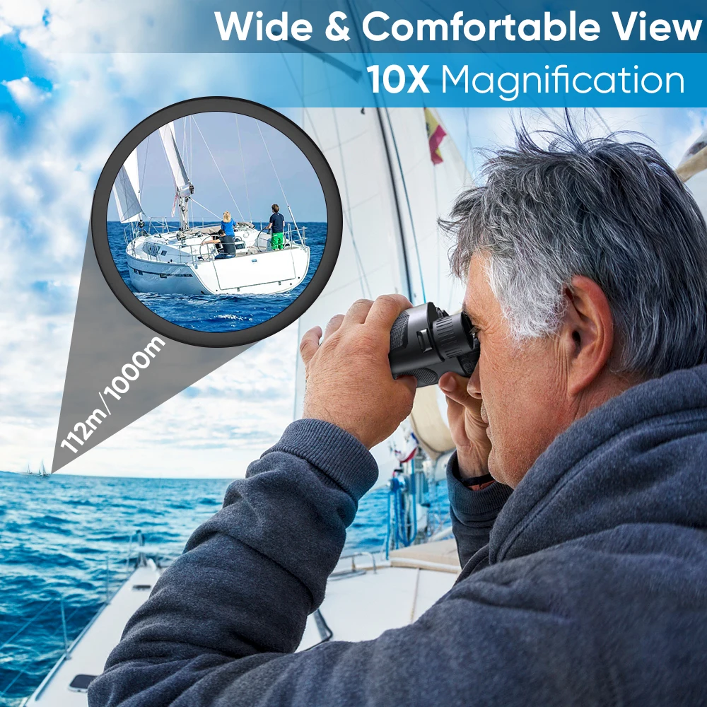 APEXEL Professional Binoculars 10X25 With BAK4 Prism High Powered Zoom Binocular Portable Hunting Telescope For Sports Travel