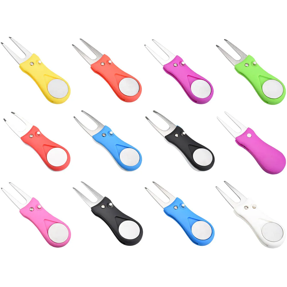 Инструмент для ремонта Golf Divot Tool гольфа ВЫСОКОКАЧЕСТВЕННАЯ вила Pitch Mark CLEVER DESIGN