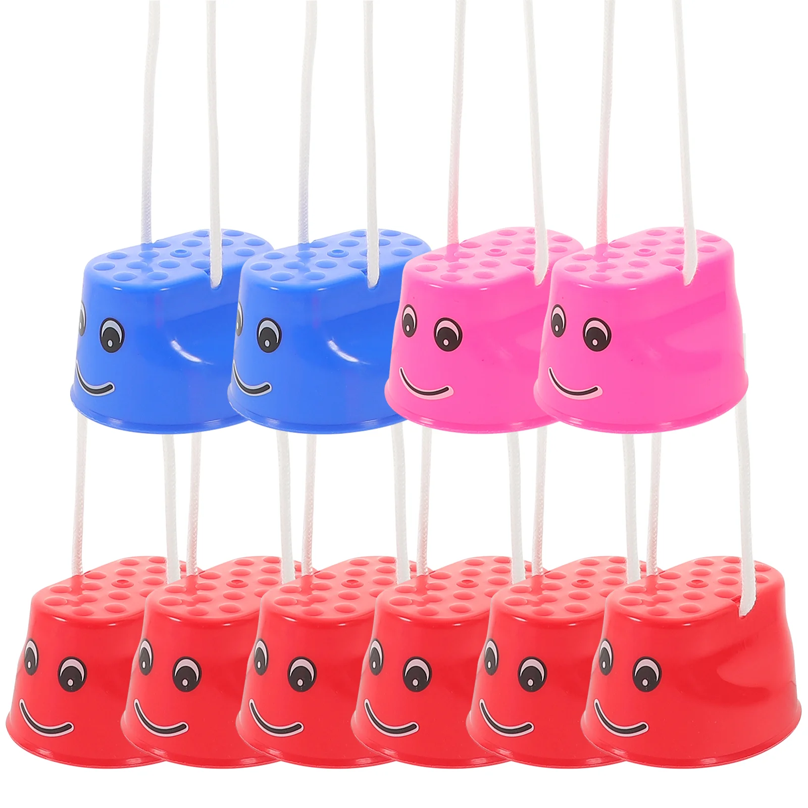 

5 Pairs Puzzle Stilt Shoes Preschool Childrens Outdoor Toys Sports Stilts Plastic Lovely