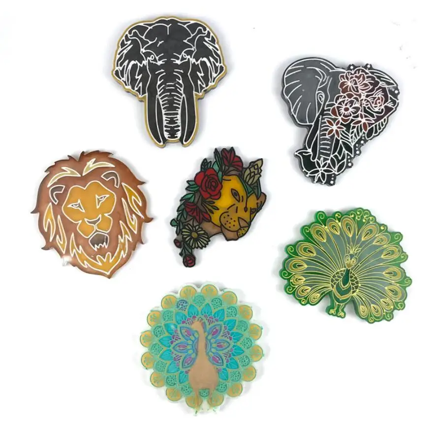 Силиконовая форма сделай сам С Рисунком Слона подставки под горку животных