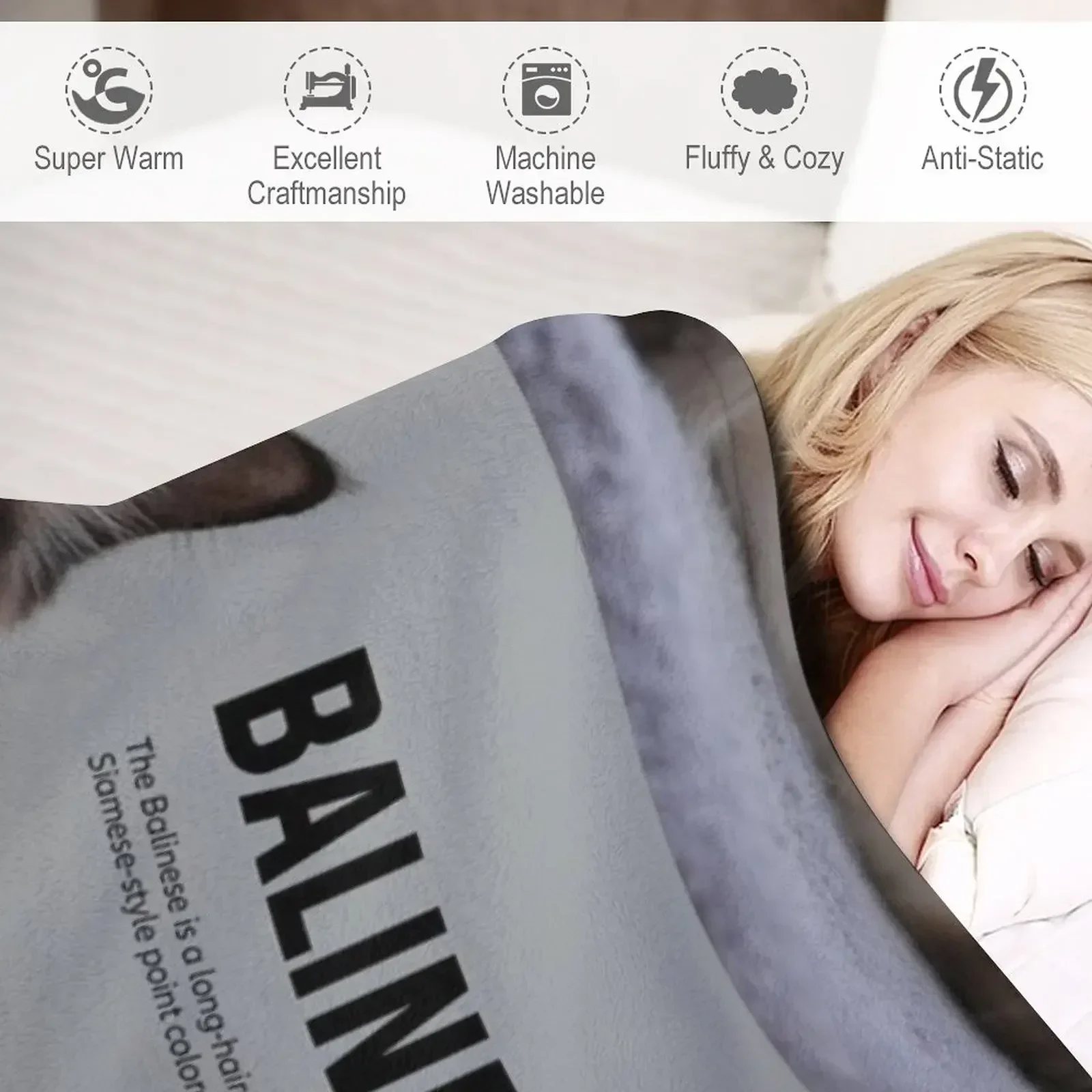 Одеяло из породи балийского кота мягкие кровати роскошные плед на диване одеяла