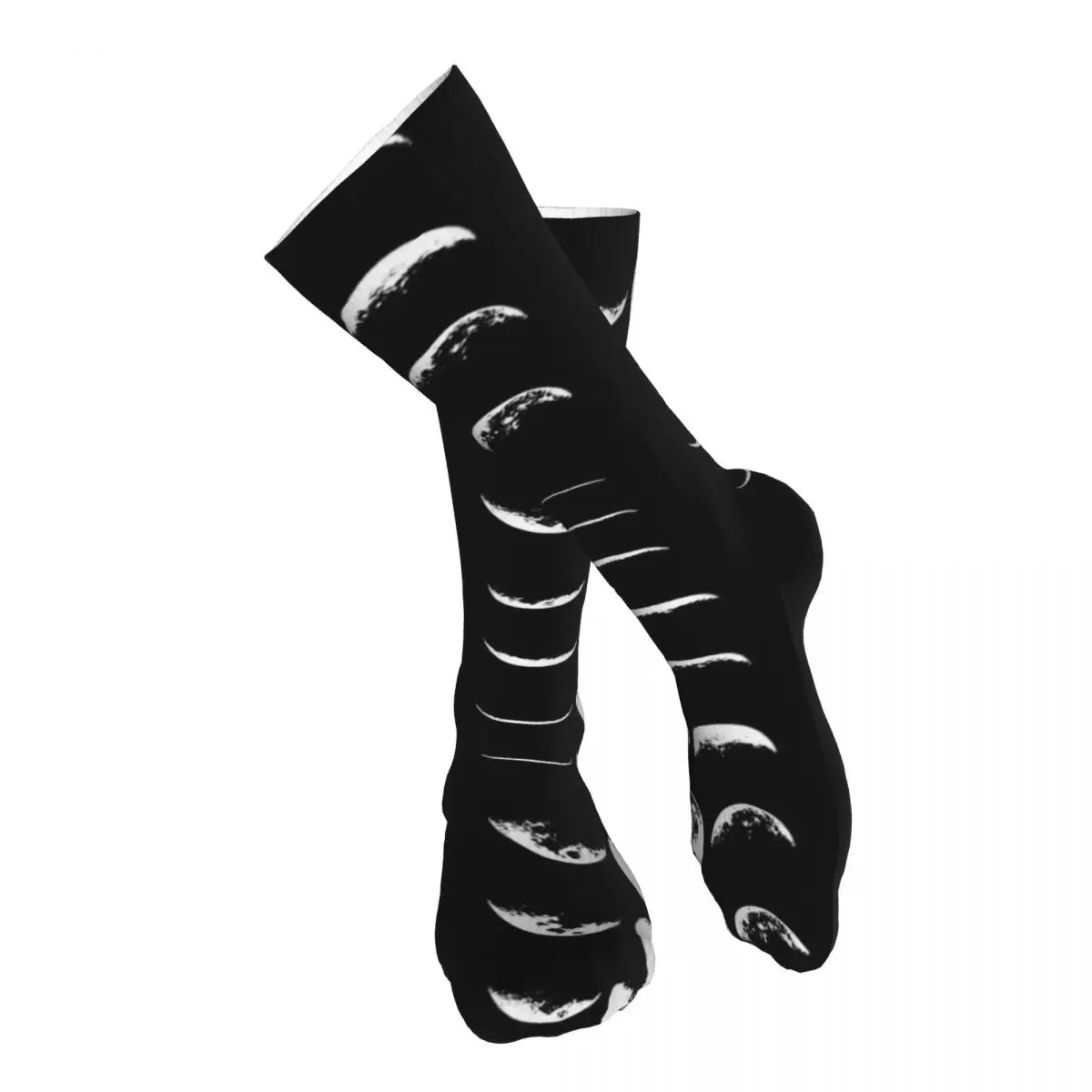 

Moon Phases Adult Stockings Moisture absorbent Suitable For Sports Thigh High Socks Bright Colours