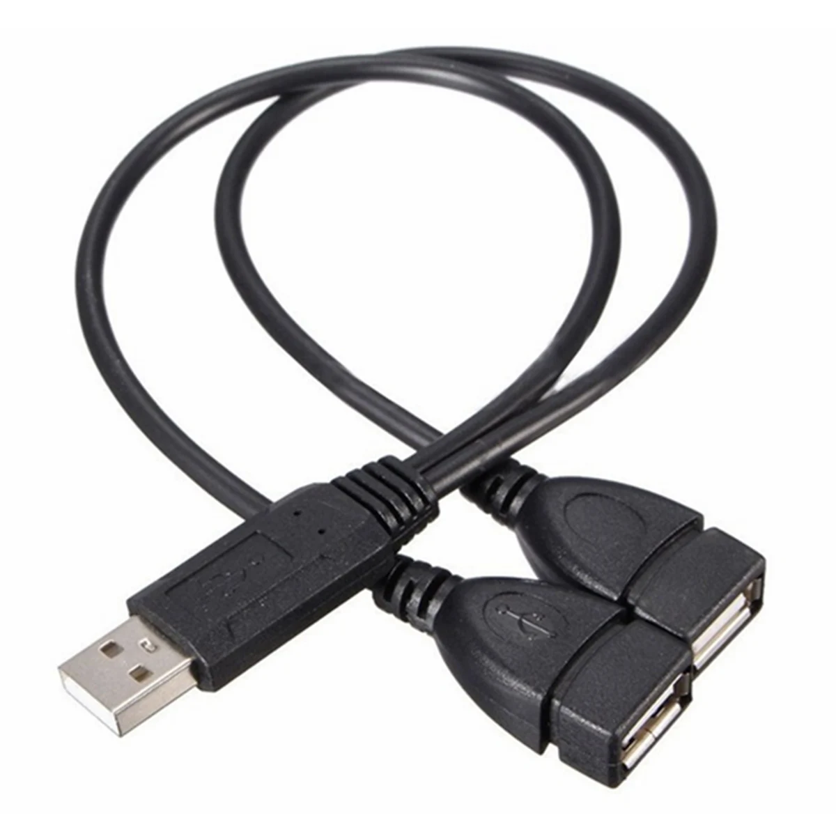 

5pcs USB 2.0 Male to 2 Female Splitter Charging Cable Power Extension Cable for Hard Disk Network Card Connection USB 2.0 Male