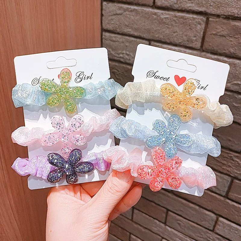 

Женская эластичная резинка для волос, с цветами