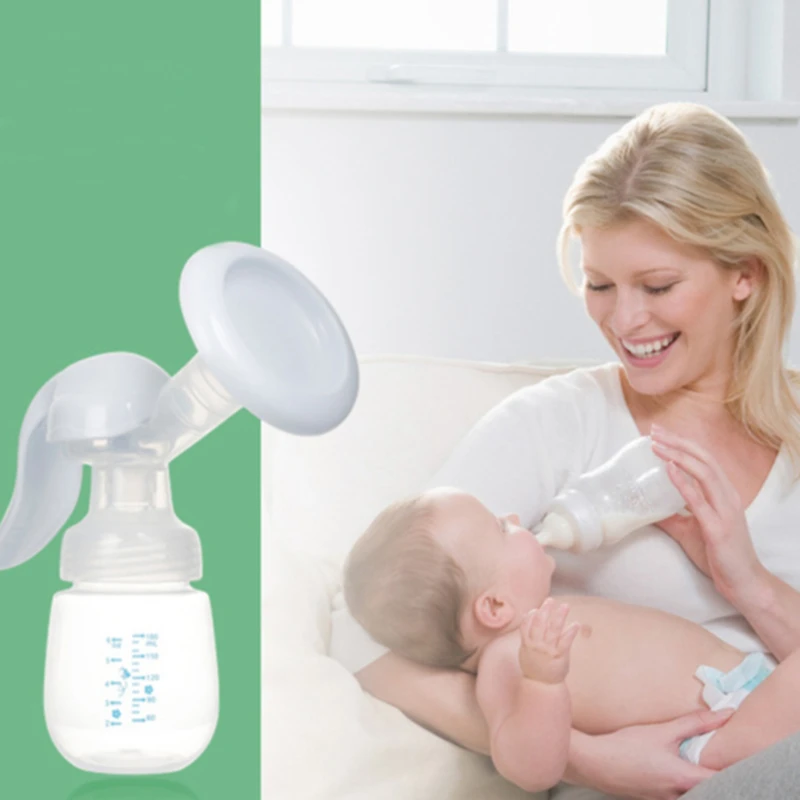 

Manual Breast Feeding Pump Original Manual Breast Milk Silicon PP BPA Free With Milk Bottle Nipple Function Breast Pumps 2022
