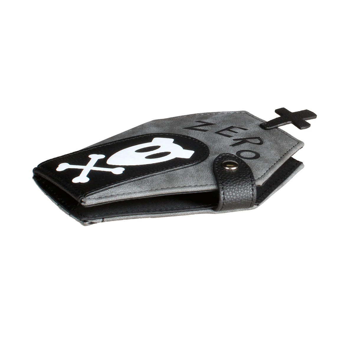 Женский кошелек в форме полумесяца с крокодиловым узором коричневый/кофейный