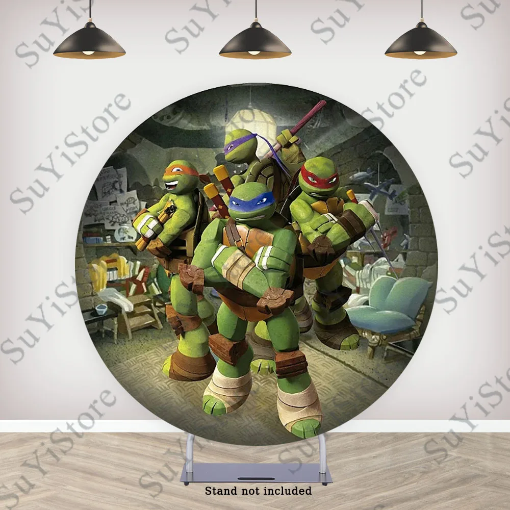 Подростковый мутант Черепашки-ниндзя круглый фон для фотосъемки мальчиков день