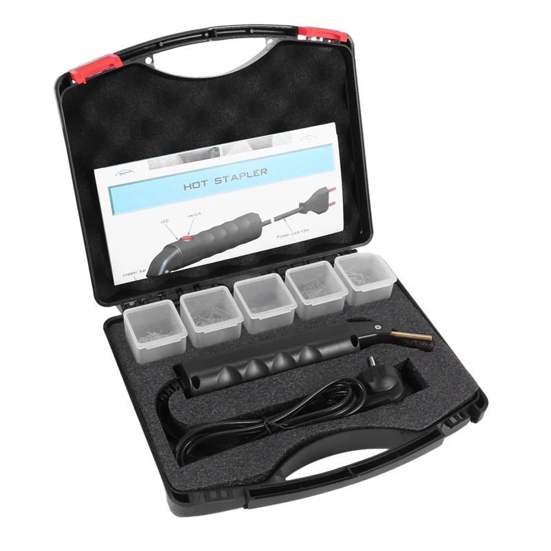 

Горячий степлер пластмассовый автомобильный бампер комплект для ремонта кузова крыло обтекатель сварочный инструмент профессиональный с...