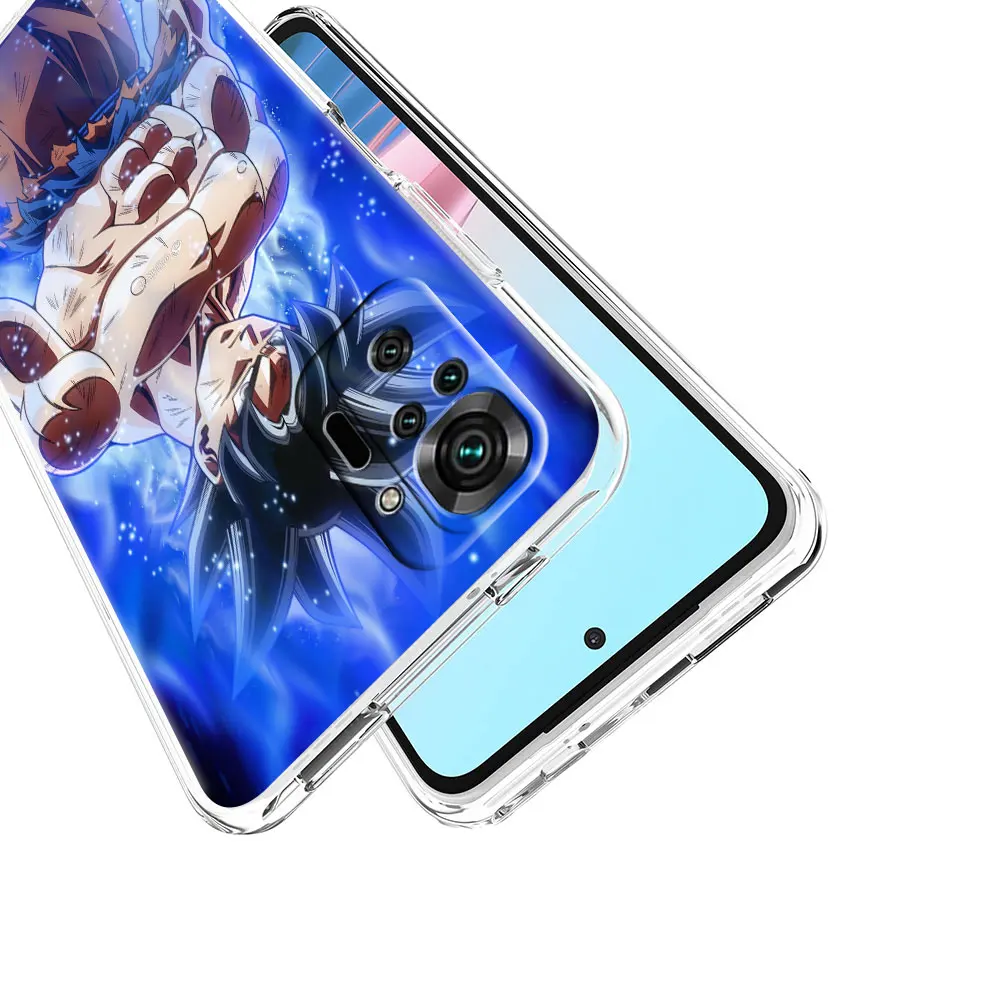 soft clear case for xiaomi redmi note 10 9 8 pro 9s 10s 8t 9a 9c k40 7 9t 8a silicone phone cover dragon ball anime tpu fundas free global shipping