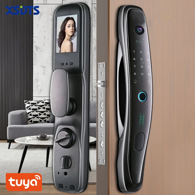 Дверной смарт-замок с Биометрическим распознаванием отпечатков пальцев |