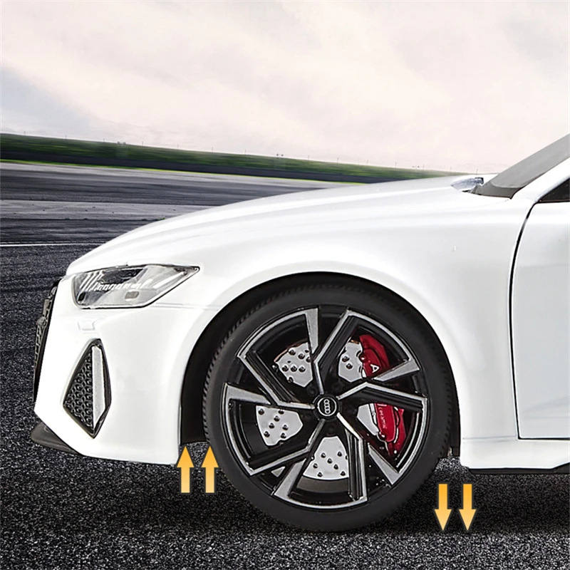 Модель автомобиля Audi RS6 Avant универсал из сплава, модель спортивного автомобиля с литой металлической формой, имитация звука, искусственные детские игрушки, подарок, 118 (art.: 3920c8ebfe648) - 3920c8ebfe648