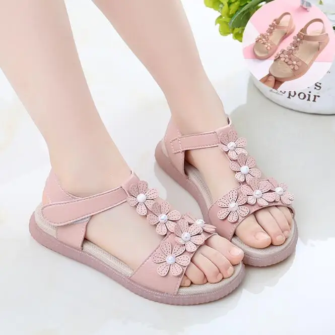 

CHILDREN'S Gladiator Sandals Shoes for Summer KIDS 2022 GIRL'S Leather Sandals Princess Shoes CHILDREN'S Beach Sandals