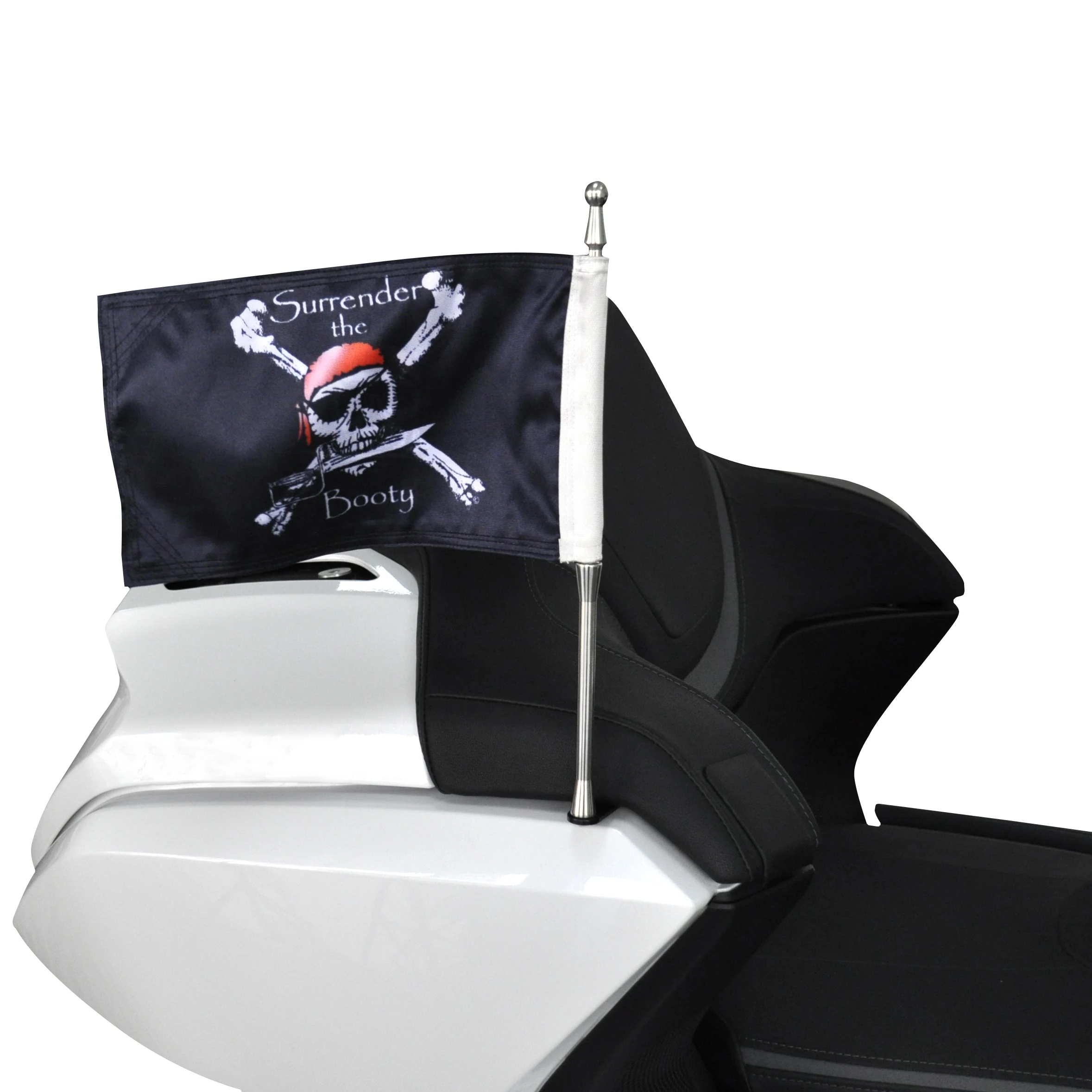 High Quality Pirate Flag  Banner Flagpole Set With Flagpole On The Rear Seat For Honda Goldwing GL1800 2021up